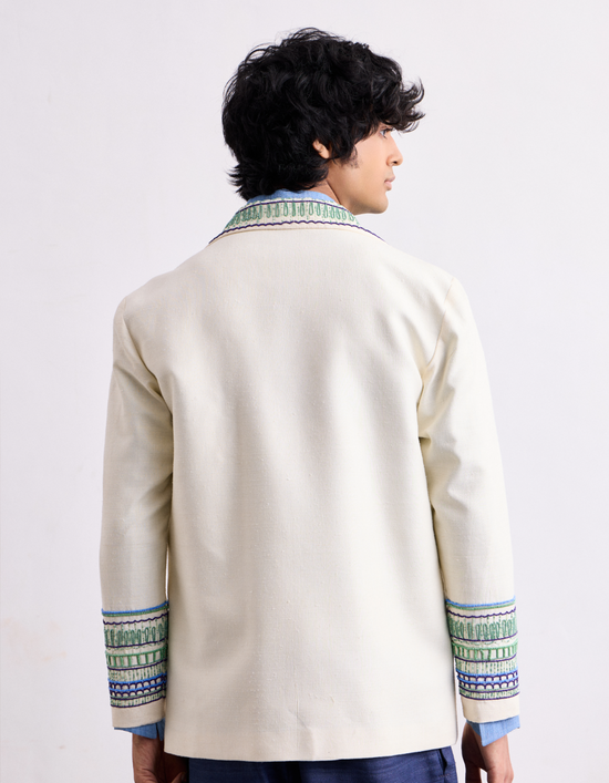 Stambha Beading Silk Jacket