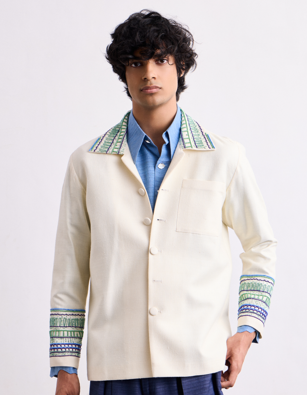 Stambha Beading Silk Jacket