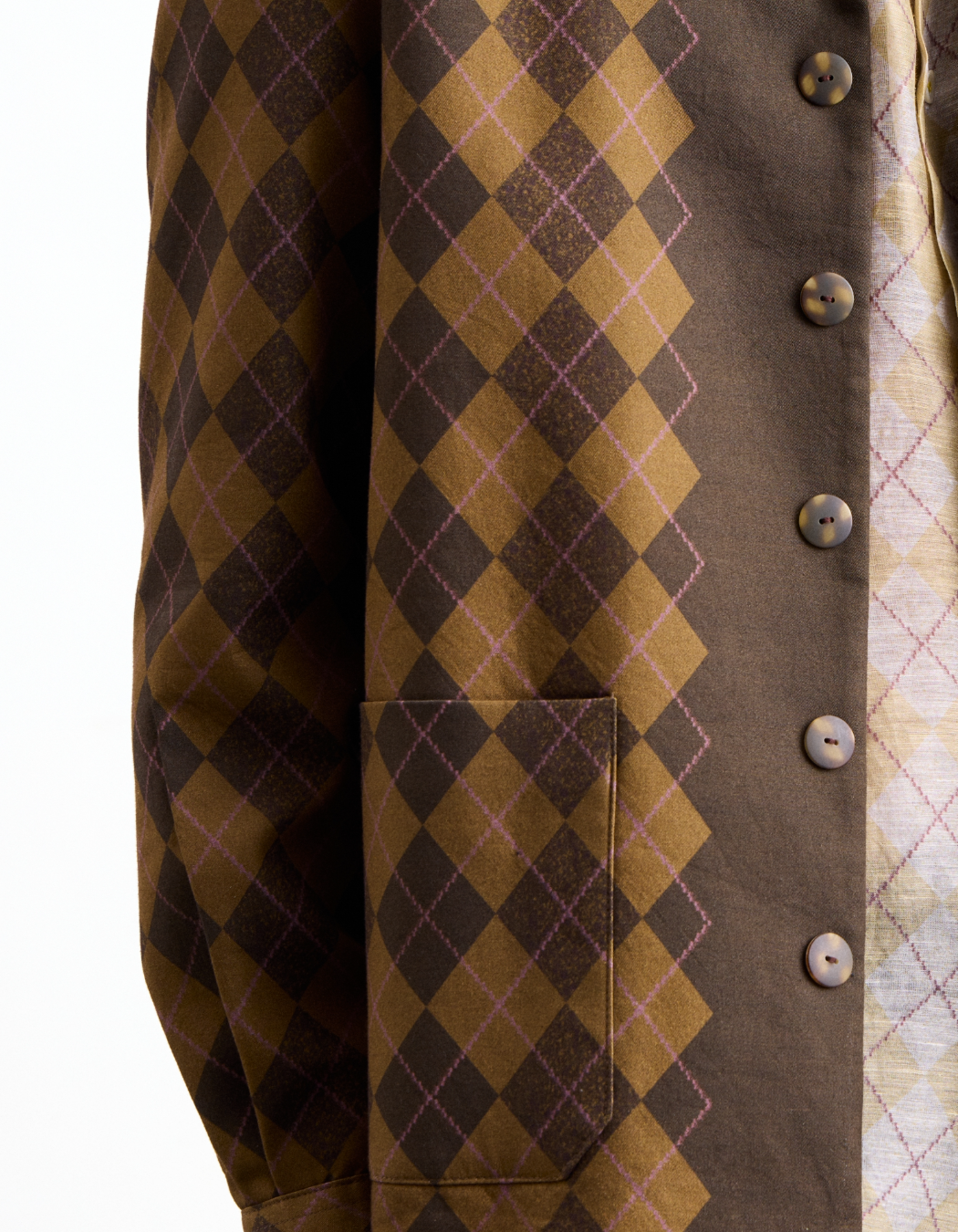 Argyle Print Overshirt