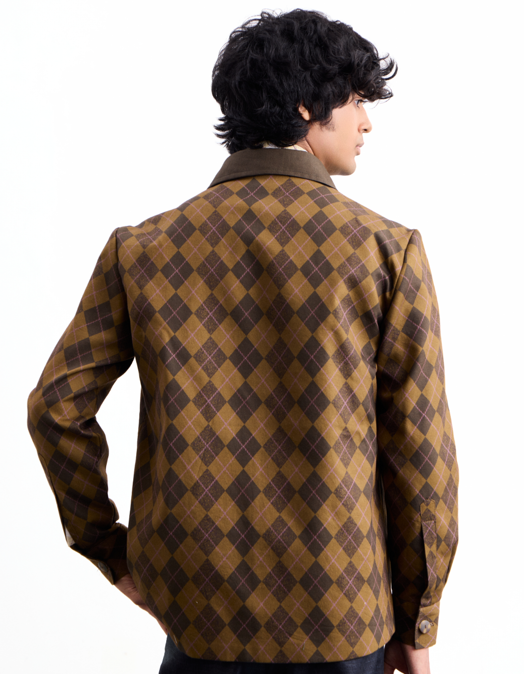 Argyle Print Overshirt