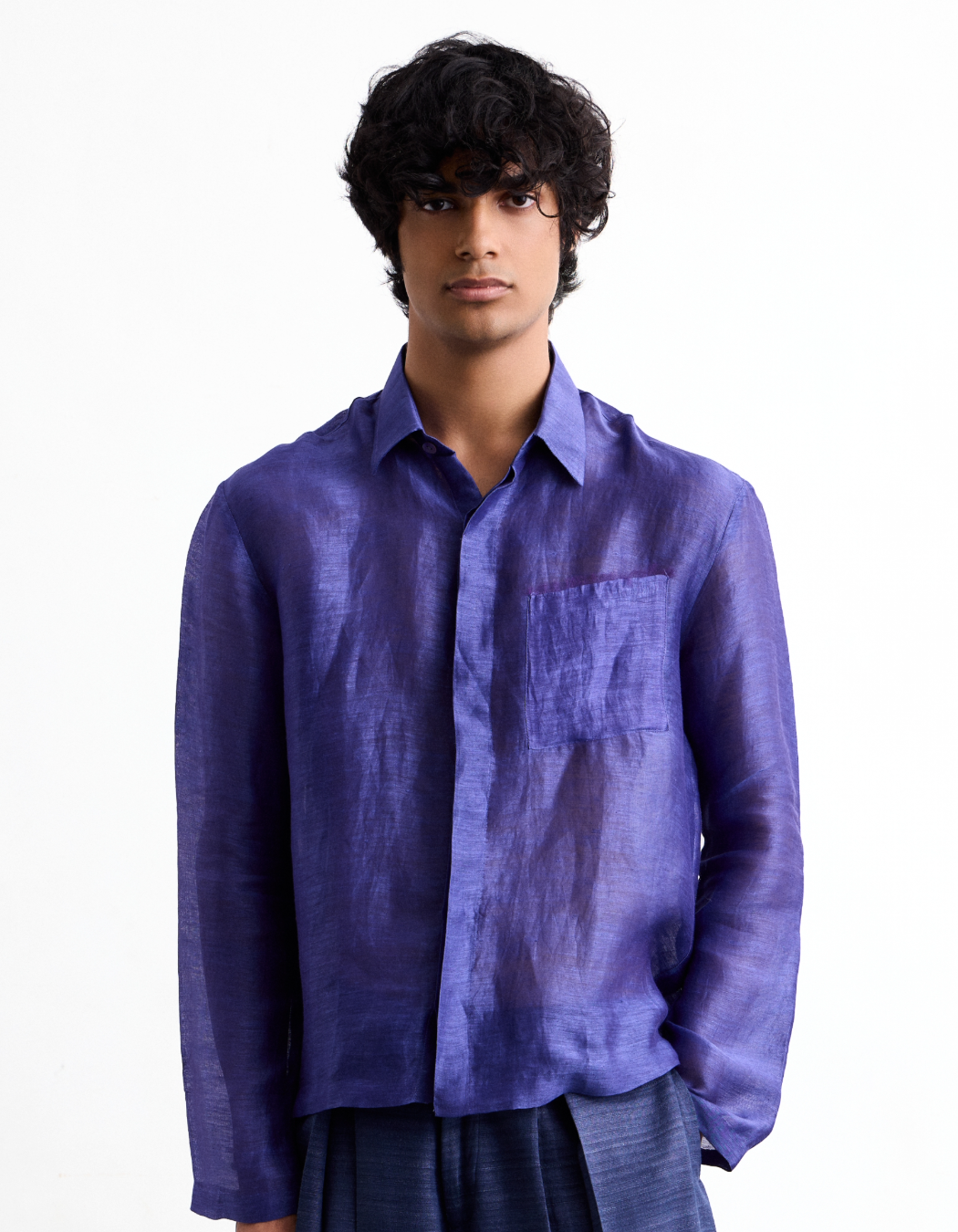 Trace Silk Linen Shirt
