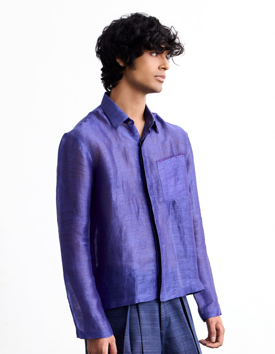Trace Silk Linen Shirt
