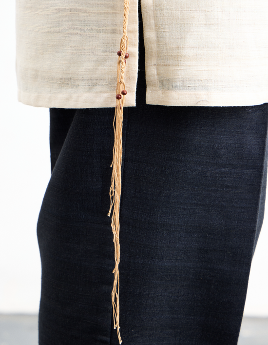 Crochet Khadi Silk Kurta