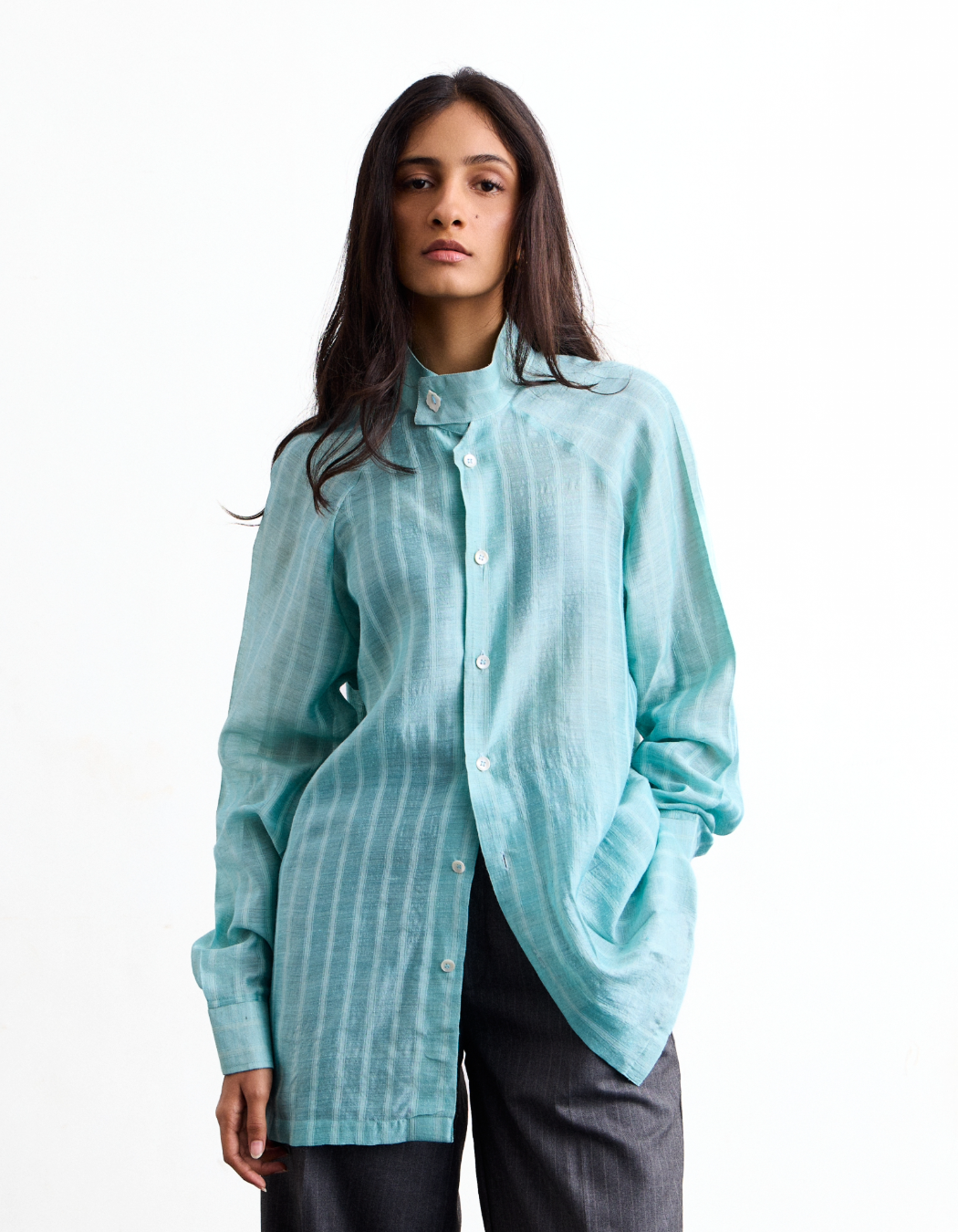 Cumulus Silk Stripe Shirt