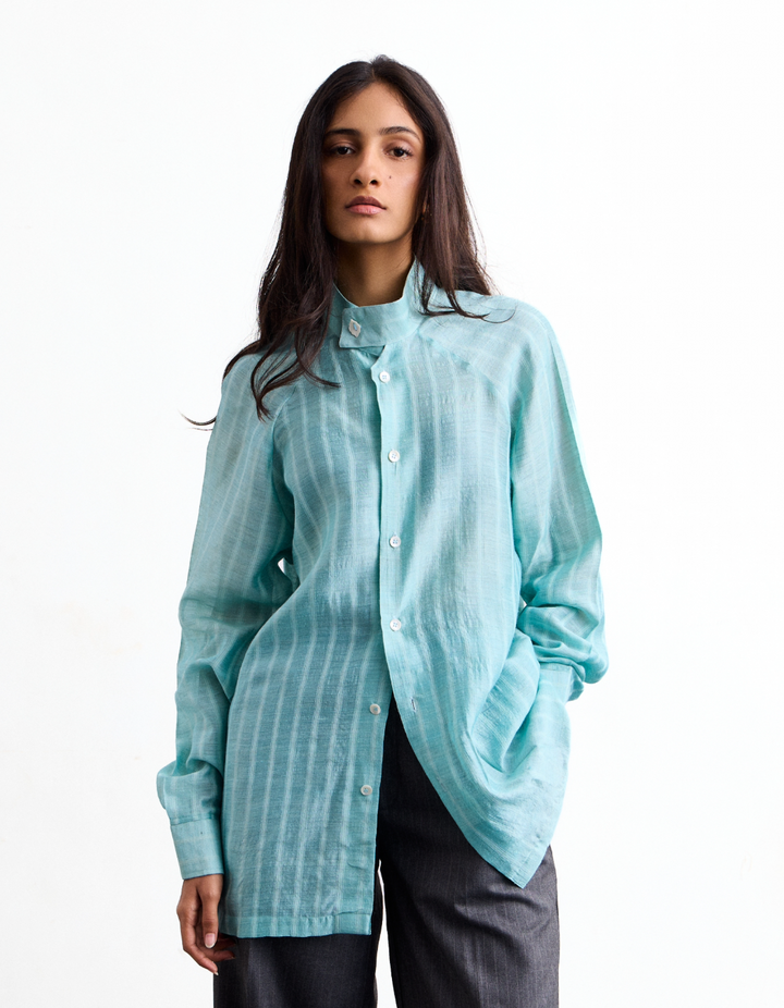 Cumulus Silk Stripe Shirt
