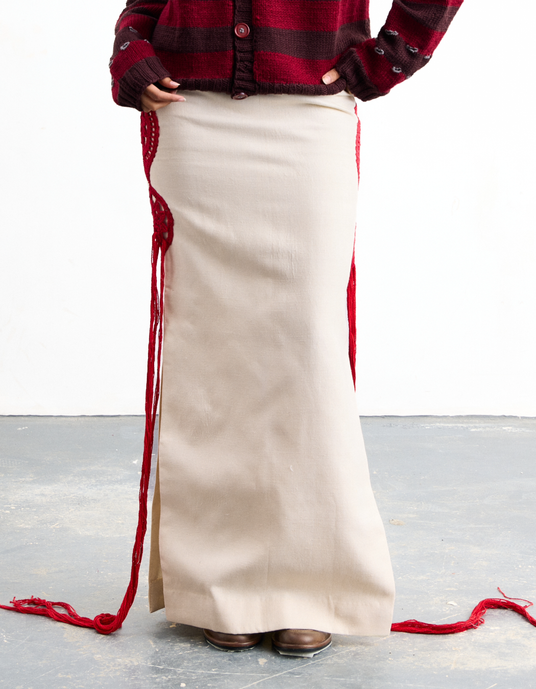 Kalash Crochet Silk Skirt