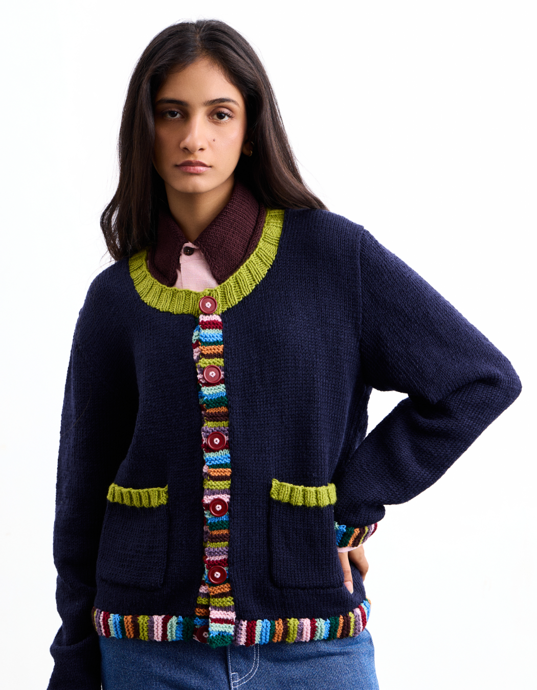Pigment Rib Cardigan