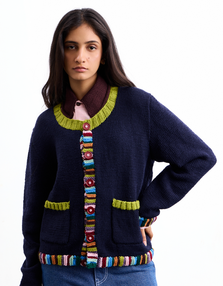 Pigment Rib Cardigan
