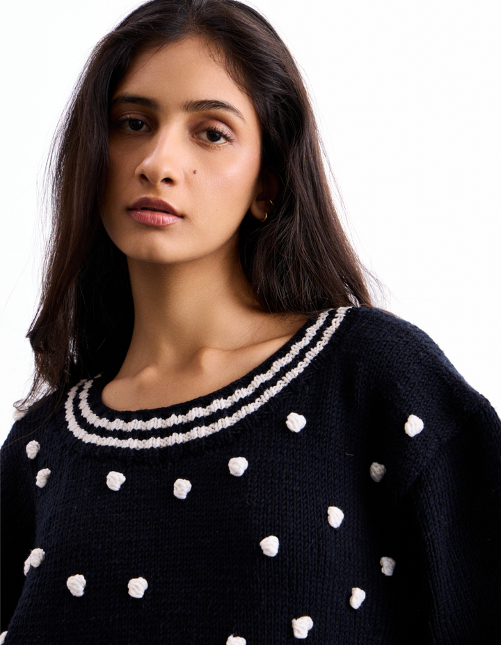 Fragment Polka Sweater