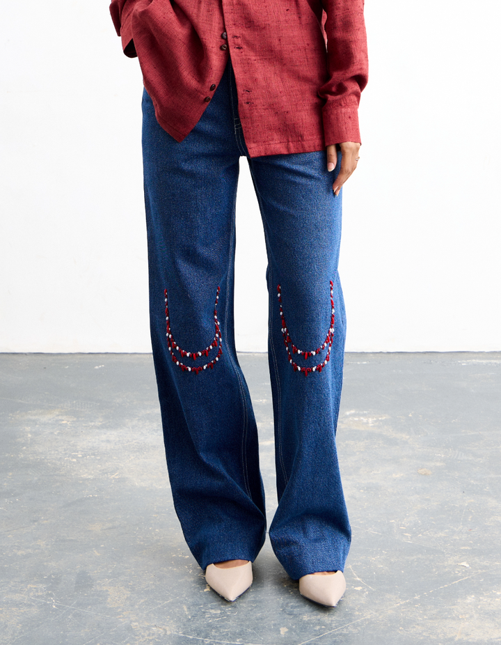 Mala Beading Jeans