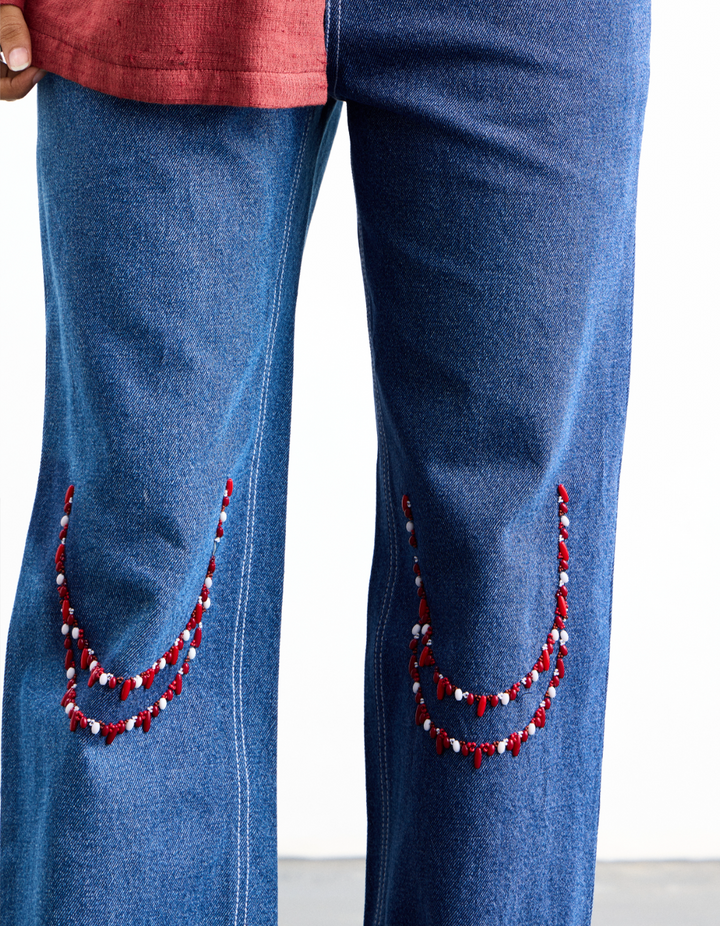Mala Beading Jeans