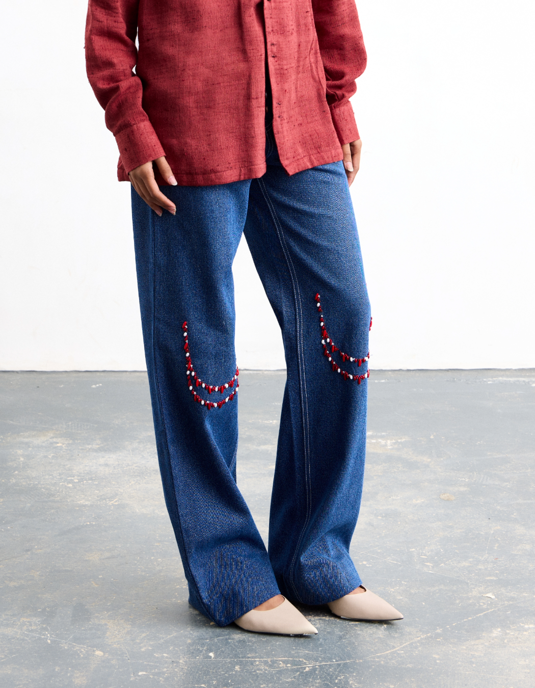 Mala Beading Jeans