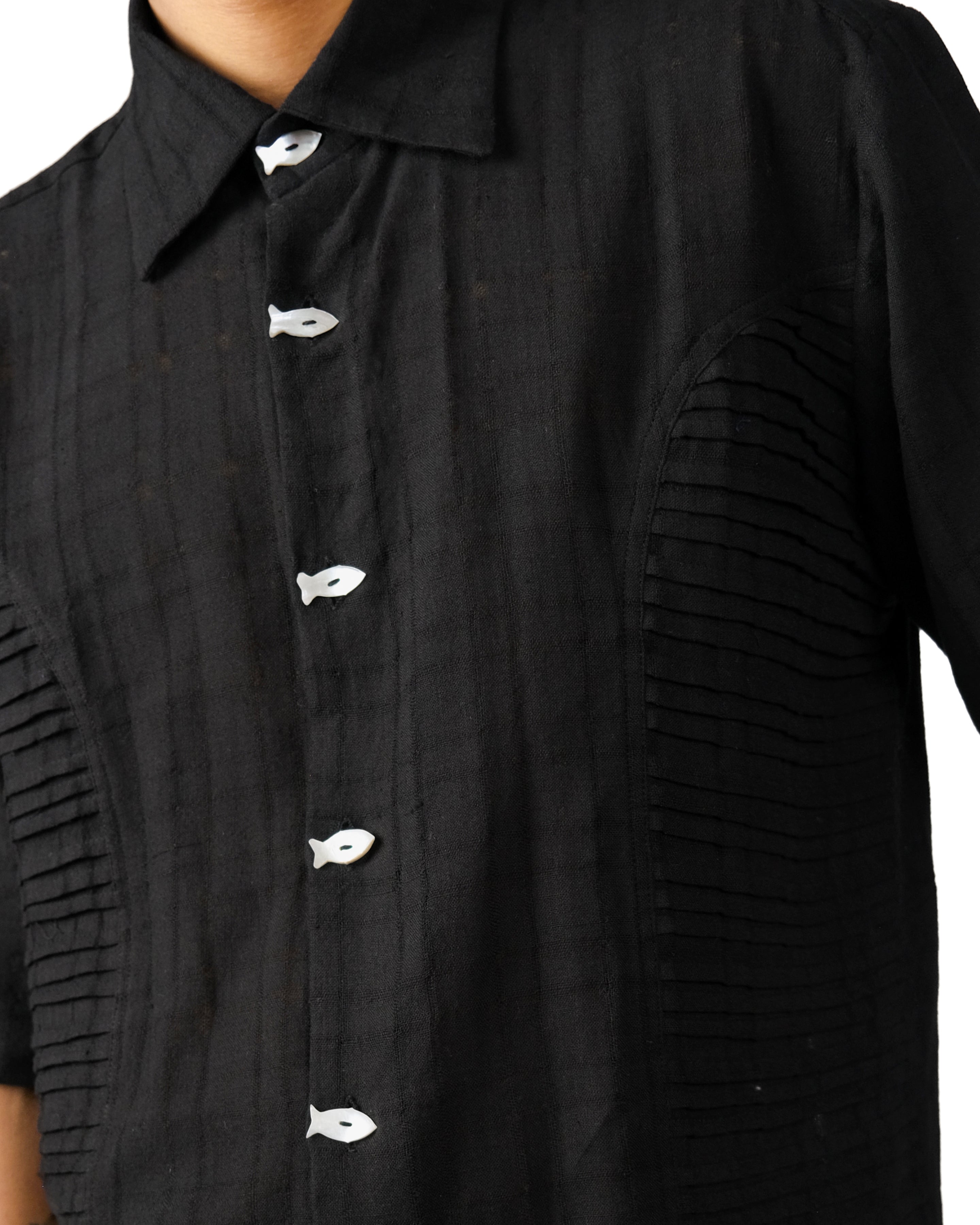 Machh Checks Pintucks Shirt