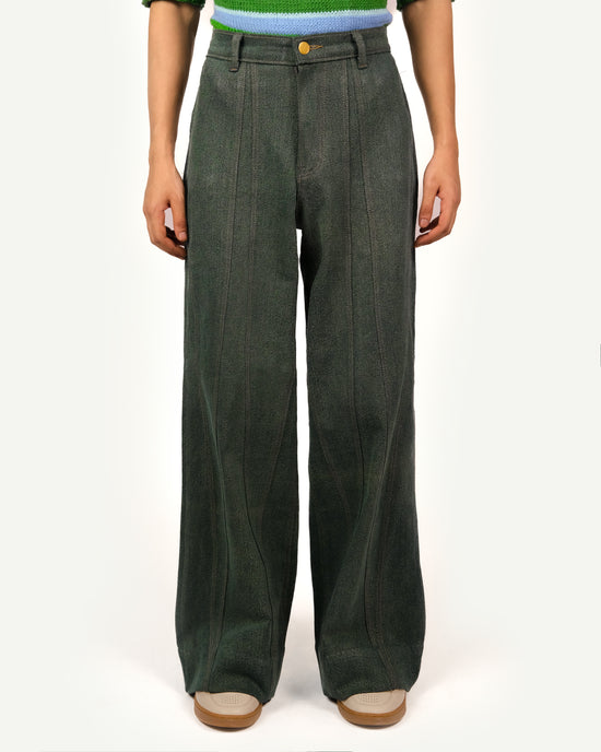 Leher Denim Trousers