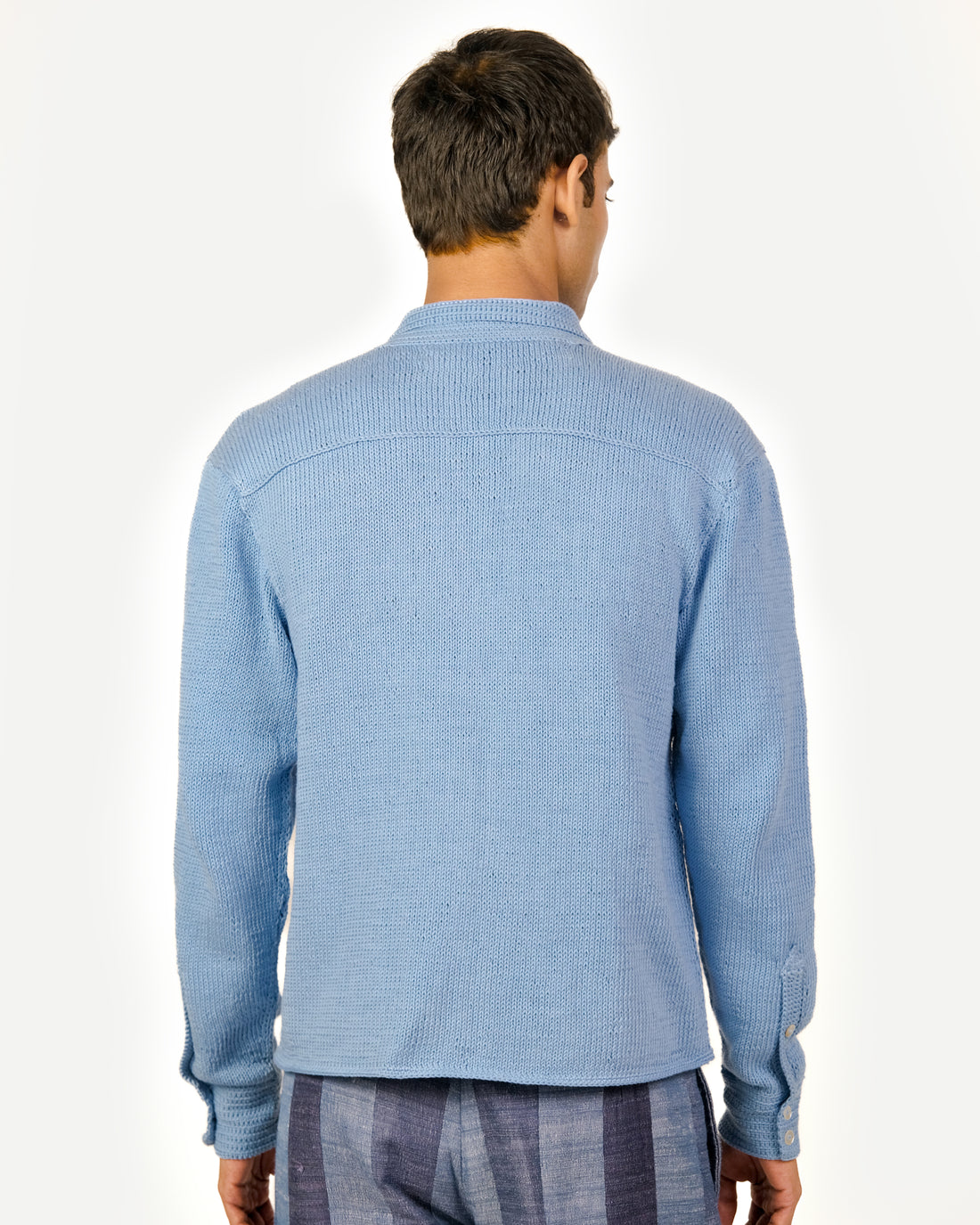Oxford Blue Knit Shirt