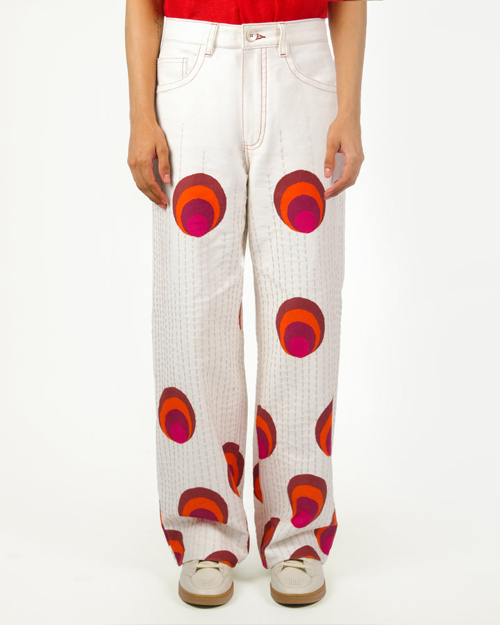 Mor Kantha Denim Trousers