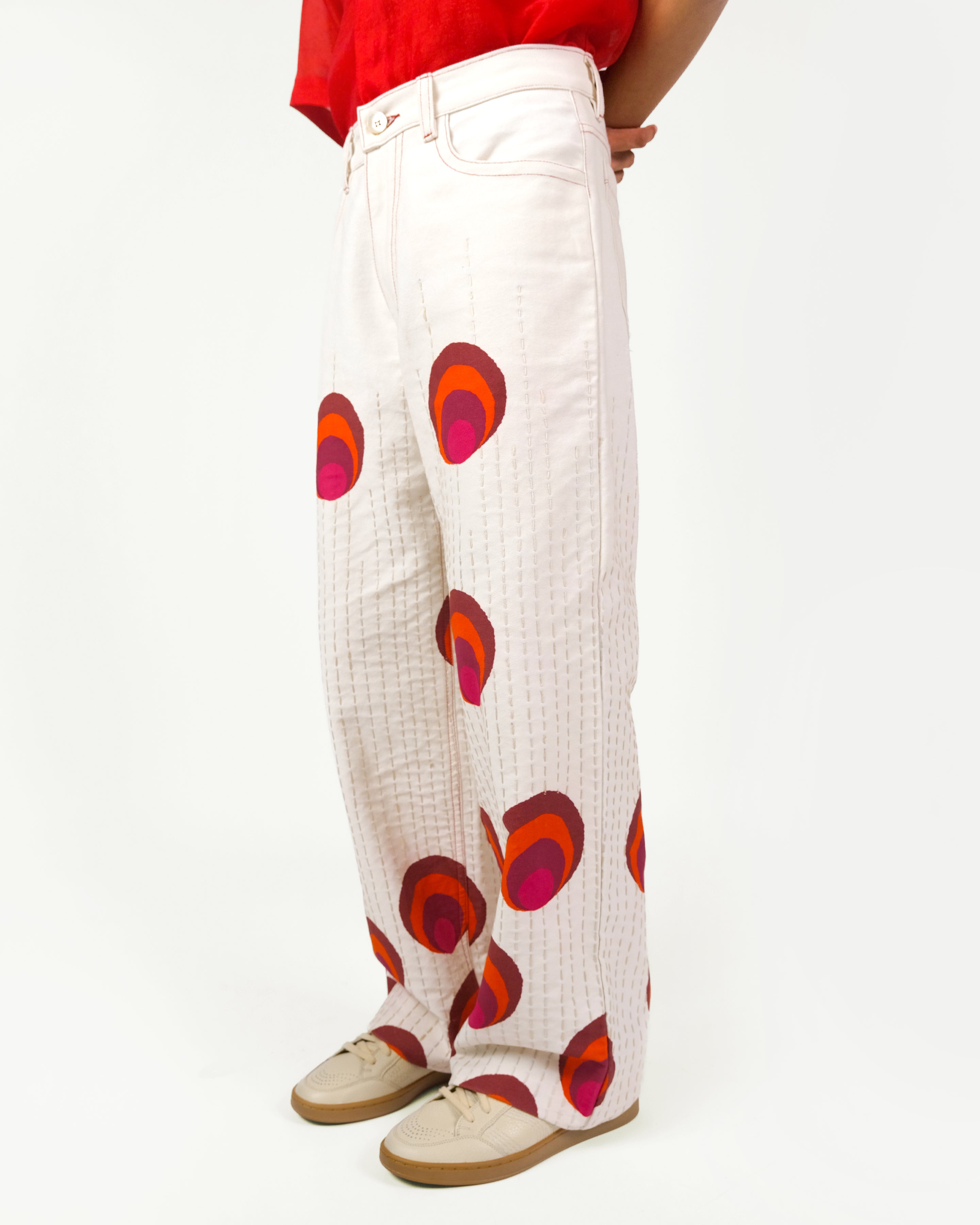 Mor Kantha Denim Trousers