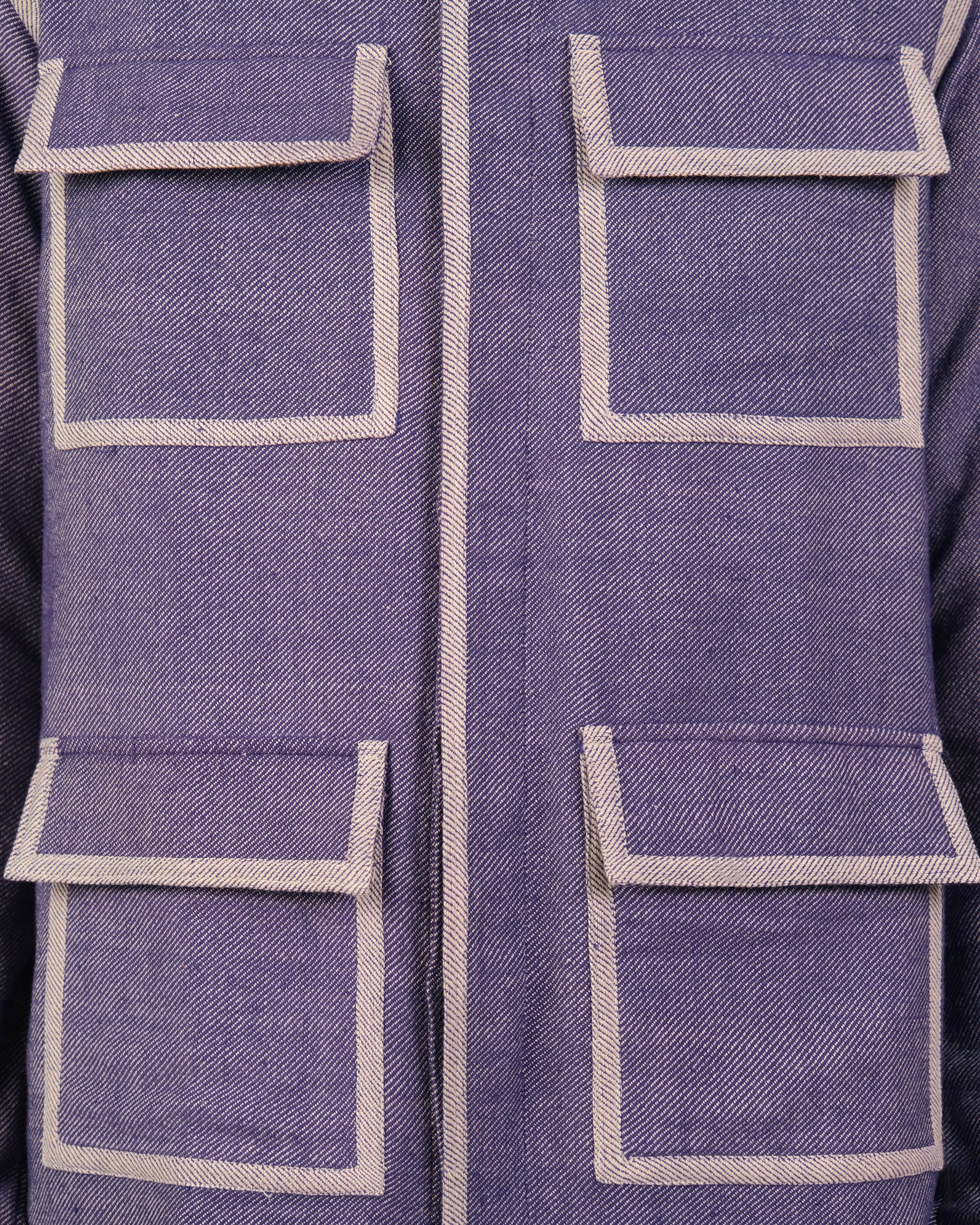 Violet Contrast Overshirt