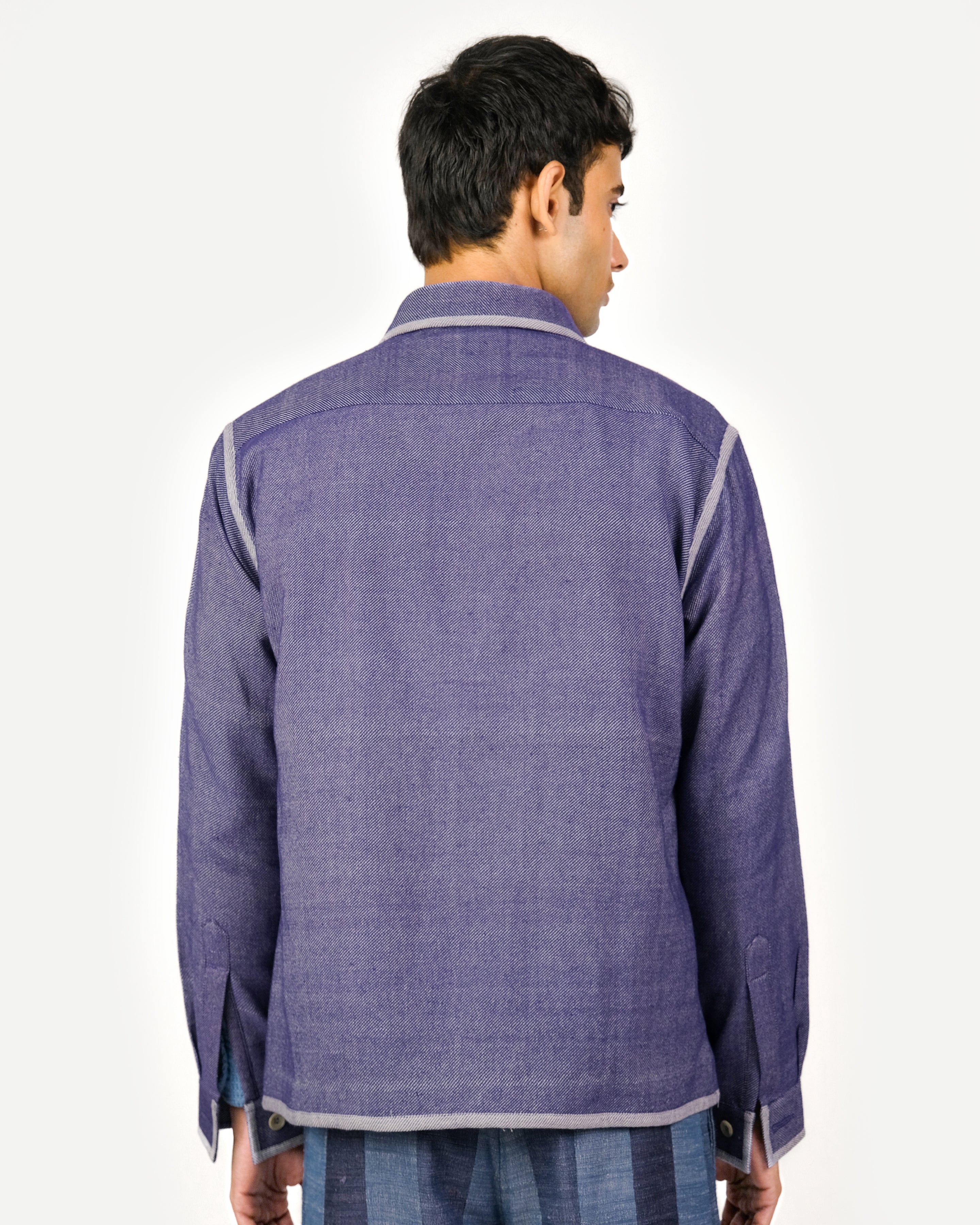 Violet Contrast Overshirt