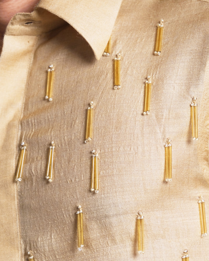 Jhilmil Beaded Shirt